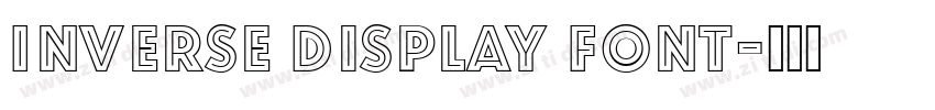 Inverse Display Font字体转换